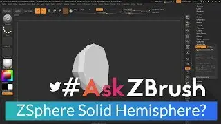 #AskZBrush - "Why does a single ZSphere turn into a solid hemisphere when I turn on Adaptive Skin?"