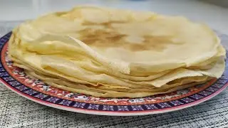 Тонкие Блинчики на Воде - самый экономный рецепт🥞