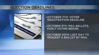 Election deadlines you should know