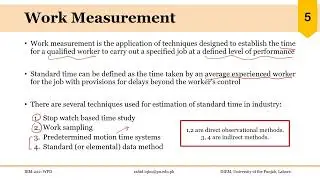 03_01_P1 Basics of Stopwatch Time Study