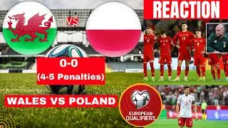 Wales vs Poland Live 0-0 (4-5 Penalties) Euro 2024 European Qualification Match Score Highlights