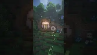 Minecraft Hobbit House🏠 Tutorial #shorts #minecraft #foryou #tutorial #english #fypシ #house #hobbit