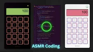 Relaxing ASMR Coding | Backlit Calculator with LED Ambiance in HTML, CSS and JavaScript