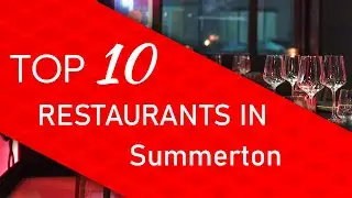 Top 10 best Restaurants in Summerton, South Carolina