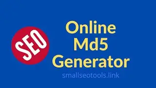 How to Generate Online Md5 | Smallseotools