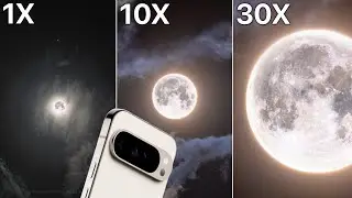 Google Pixel 9 Pro XL Live Moon Zoom Test