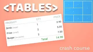 HTML Tables Tutorial with CSS Styling - Crash Course