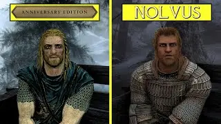 The Elder Scrolls V: Skyrim Nolvus Mod vs Vanilla Anniversary RTX 4080 4K Ultra Graphics Comparison