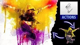 Mixart Watercolor Effect Photoshop Action !! Photoshop Photo Effect Action