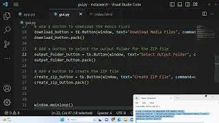 Python 3 Tkinter Instagram API Project to Download All Images & Video Posts and Export it as ZIP