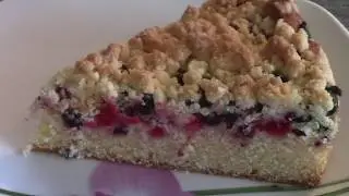 Johannisbeerkuchen mit Streusel