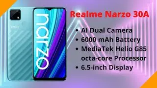 realme narzo 30A ( Laser Black, 4GB RAM, 64GB Storage ) with No Cost EMI / Additional Exchange Offer