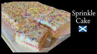 How To Make Sprinkle Cake | Retro School Dinner Cake Recipe