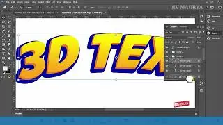 How to Make 3D Text in Photoshop, Photoshop Tutorial in Hindi