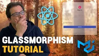 Build a GLASSMORPHISM React Component - Typescript & Material-UI