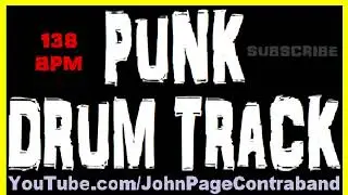 Punk Rock Drum Backing Track 138 bpm FREE