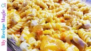 Dump and Bake Chicken Noodle Casserole