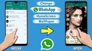 Change WhatsApp Home Screen Wallpaper || How To Apply Wallpaper in Whatsapp Home Screen