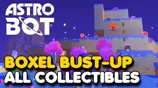 Astro Bot - Boxel Bust Up 100% Walkthrough (All Bots & Puzzle Pieces)