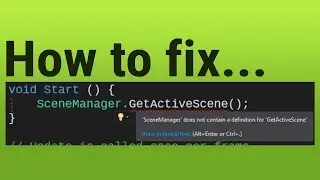 How to fix Unity Engine class does not contain [some method] errors