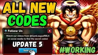 *NEW UPDATE* ALL WORKING UPDATE 5 CODES FOR GYM LEAGUE! ROBLOX GYM LEAGUE SUMMER UPDATE CODES!