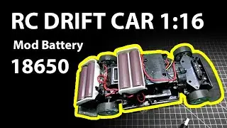 DIY RC drift car battery box 18650 3D print