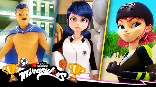 🇧🇷 MIRACULOUS | 🏆🏅 ESPORTES 🏹🤺 | Compilação 1 🐞 As Aventuras de Ladybug