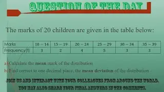 Mean deviation of Grouped Data with Class Intervals