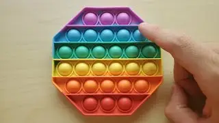 Octagon Rainbow Pop It Fidget Toy