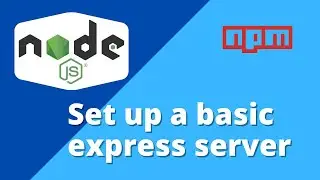 How to set up a basic express server | Node js