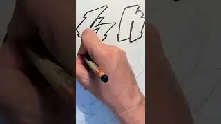 Drawing the letter K #drawing #graff #timelapse #graffiti #grafflife #fonts