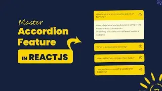 React JS Tutorial  - ACCORDION | Download Full Source Code.