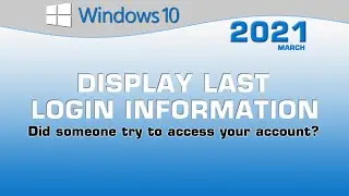 Display Last Login Information