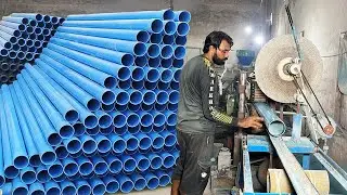 Process of Making Plastic Sewage Pipes Inside Factory | How To Make PVC Pipe