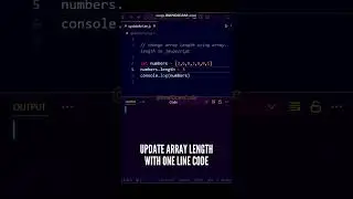 😘😘 Play with JavaScript array using array.length #shorts #javascript #coding #programming #code #js