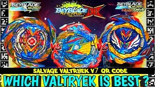 MOST POWERFUL VALTRYEK | 3 Valtryek Battle | SALVAGE VALTRYEK V7 QR CODE | BEYBLADE QUAD DRIVE