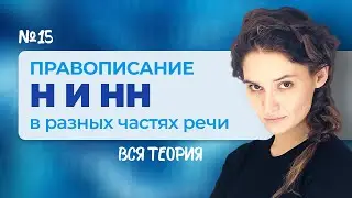 Ролик №15. Правописание Н и НН в разных частях речи. Вся теория