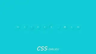 Pure CSS Neumorphism Pagination | HTML CSS Pagination Design