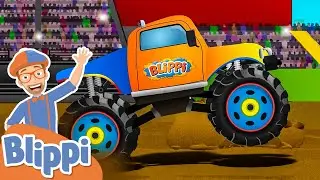 Blippis Monster Trucks｜Blippi｜Childrens Music｜Trucks For Kids｜Geckos Songs