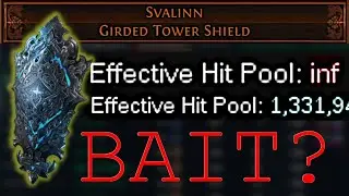 Infinite EHP Shield for IMMORTAL Builds? How to detect LEGIT Svalinn Builds in POE 3.25?