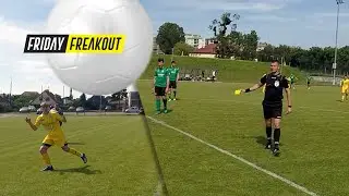 Friday Freakout: Wingsuit Cutaway, Lands In Soccer Field & Gets Yellow Card