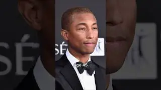 Pharrell Williams age from 50 to 10 🫣 #pharrelwilliams #celebrity #age #shorts #nostalgia