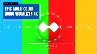 Audio Spectrum Visualizer Template #15 | After Effects | Reactive Music | Music Waveform | 4K | FREE