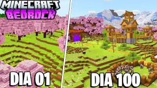 Sobrevivi 100 Dias No Minecraft Bedrock