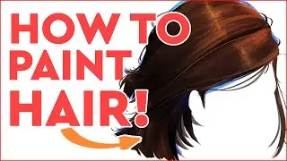 How To Paint Hair! Digital Painting Tutorial