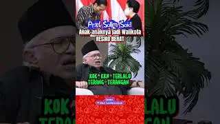 Prof Salim Said : "Kok KKN terlalu teran-terangan"