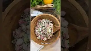 Банально, НО так вкусно 😋 Салат из свежей редиски!🥗