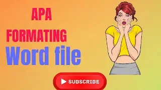 How to format your paper in APA style in 2022 // Word file APA formate referencing and citation