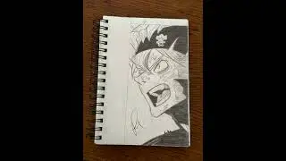 Drawing the Wizard King himself!?! #anime #art #foryou #manga #naruto #asta #blackclover