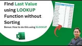 Find Last Value using LOOKUP Function